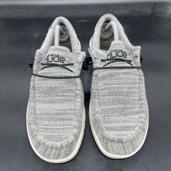 Hey Dude Wally Stretch Yin and Yang US 9 Men's Shoes Gray 110383266 - Picture 3 of 8